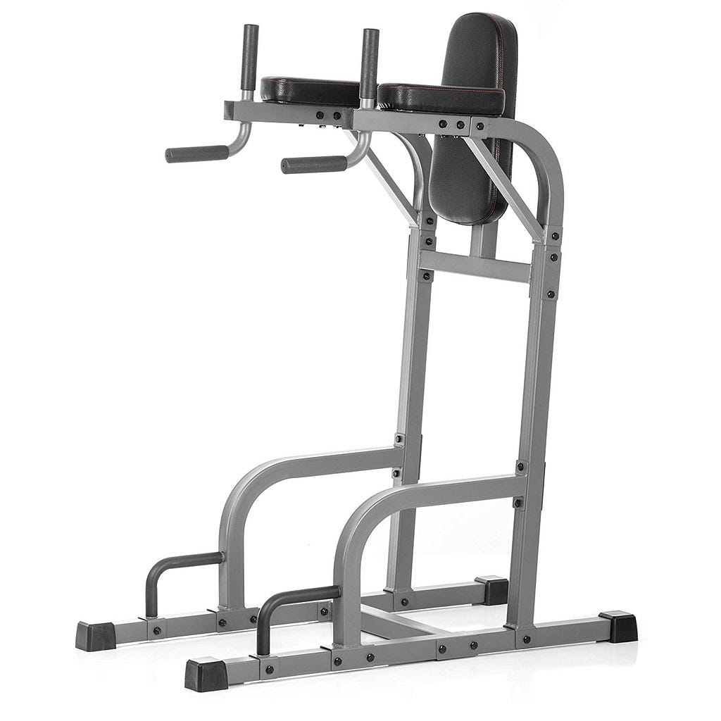 Power tower (XMark Fitness Vertical Knee Raise with Dip Station and Push Up Station)
