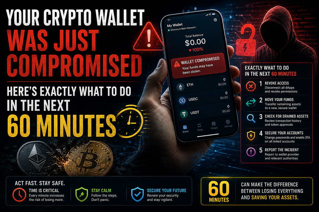 Your Crypto Wallet Was Just Compromised — Here’s Exactly What to Do in the Next 60 Minutes