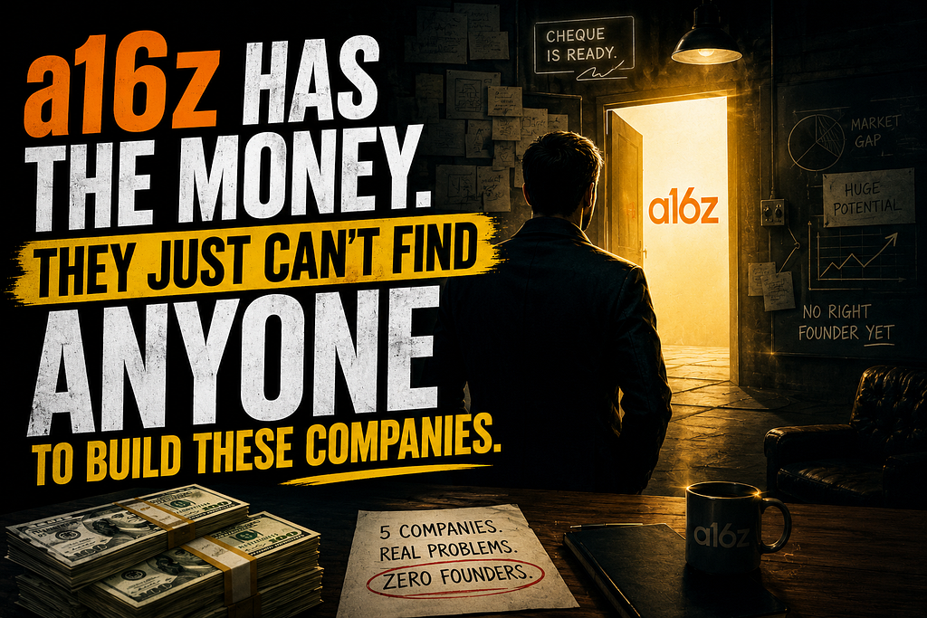 Startup Ideas a16z Wants Someone to Build in 2026