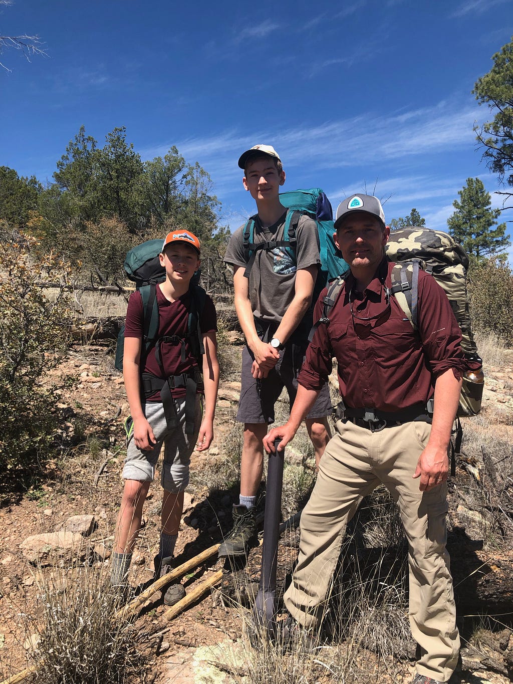 Martin Heinrich with his sons Micah and Carter.