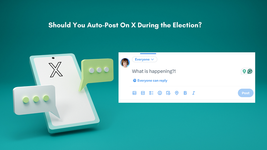 auto-post on X during us presidential election