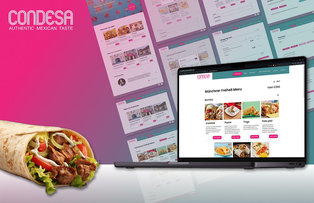 Hero image of Condesa — A mexican food chain in Munich with a lot of potential regarding e-commerce development.