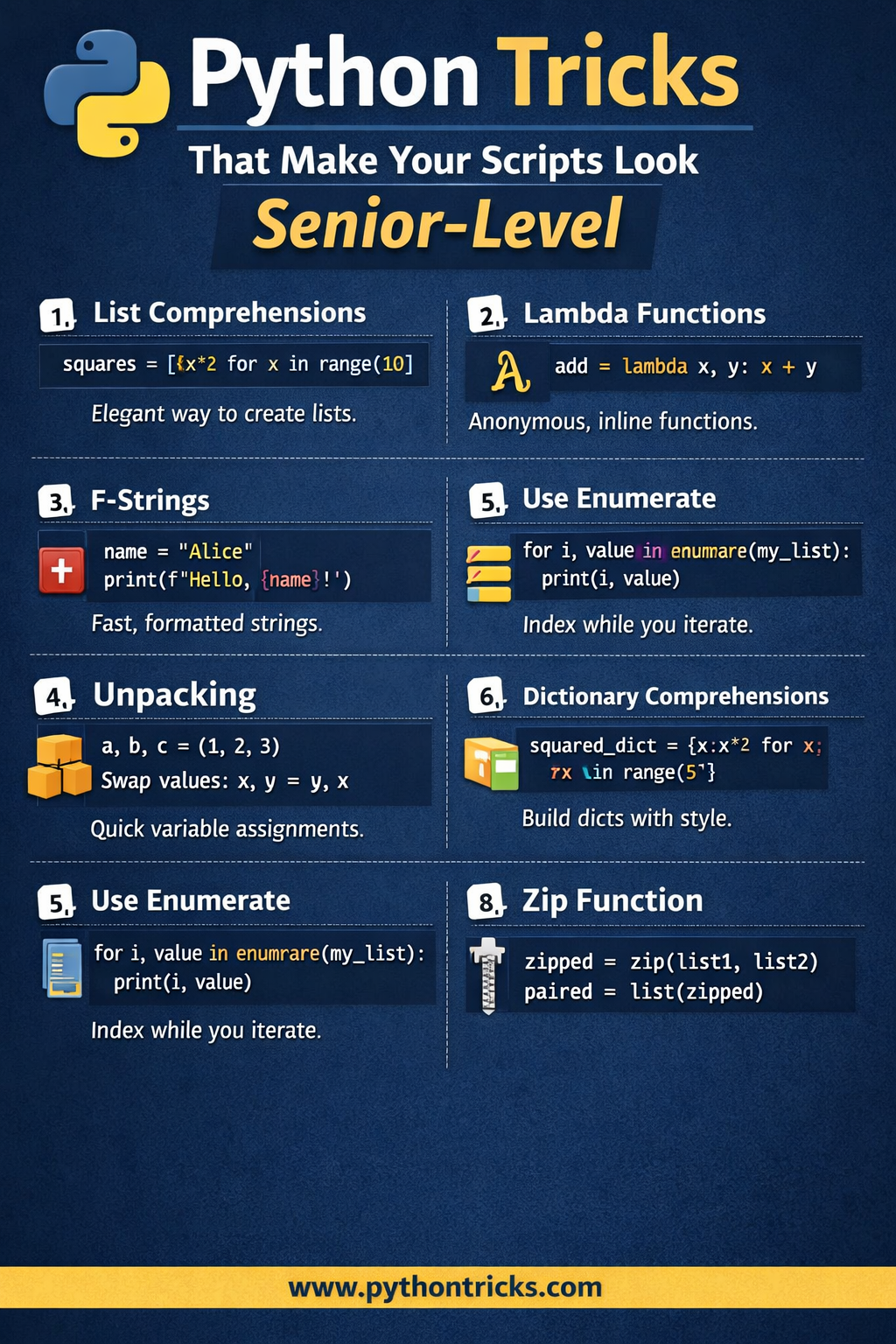 Python Tricks That Make Your Scripts Look Senior-Level