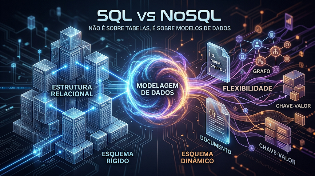 SQL vs NoSQL: não é sobre tabelas, é sobre modelos de dados