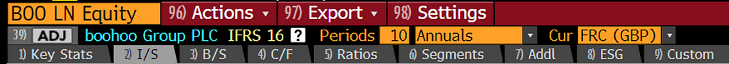 Reporting period field as shown in amber.