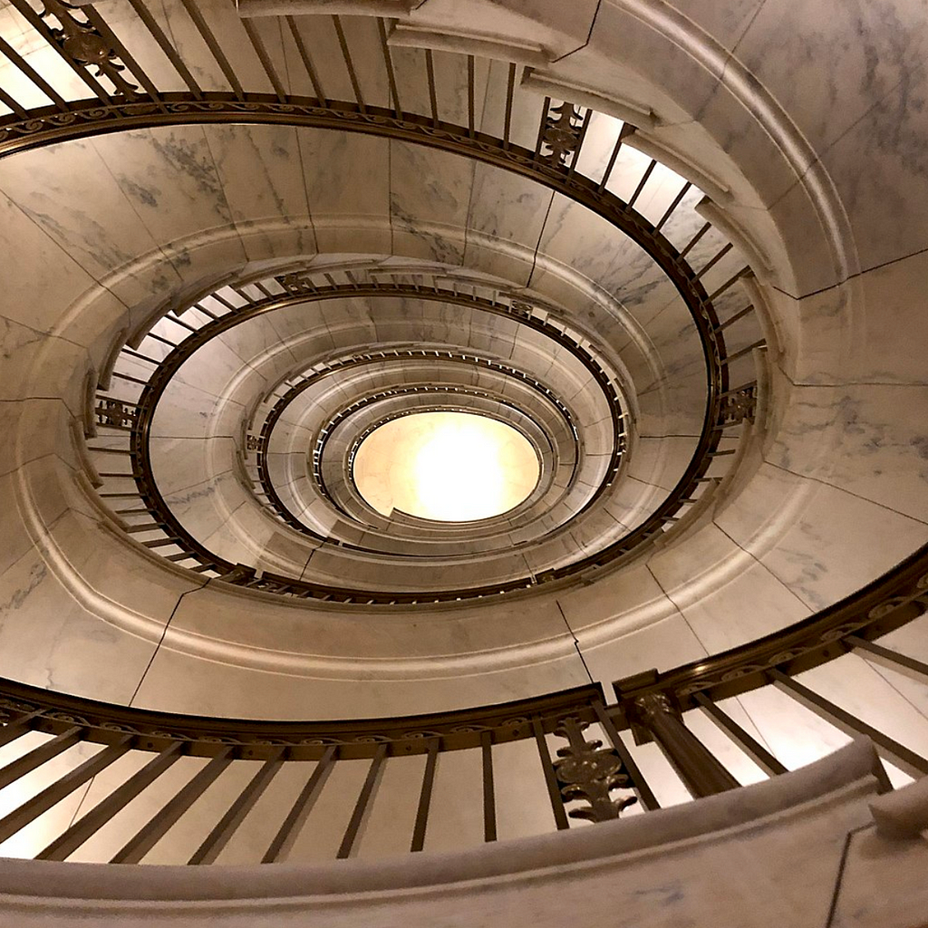 US Supreme Court Building spiral staircase