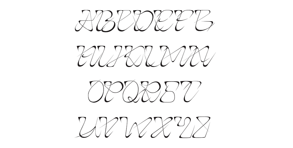 Font “Teleneuron” I designed on Feb 10, 2022