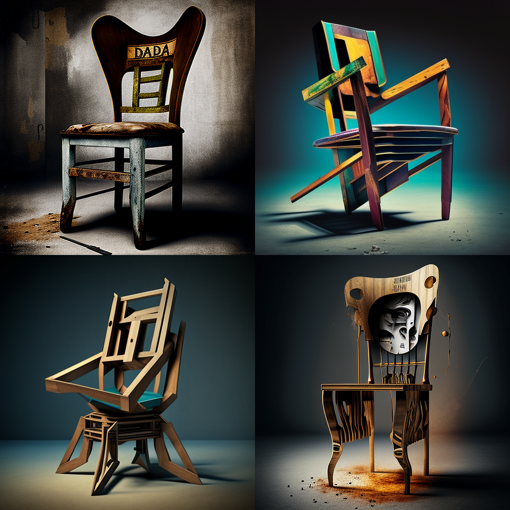 chairs, dada