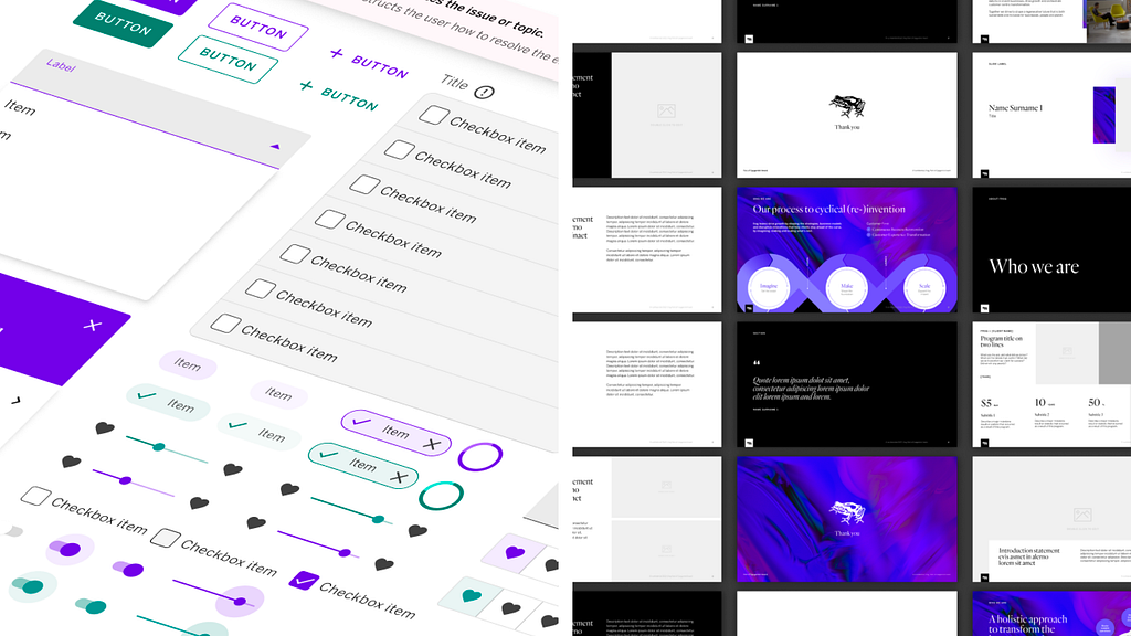 Details showing  UI components and presentation templates of Project Metachrosis