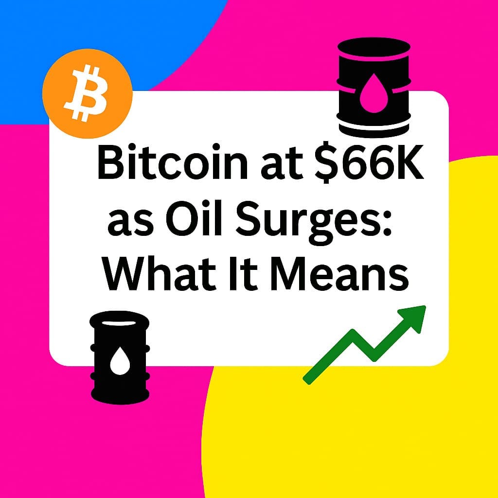 Bitcoin at $66K as Oil Surges: What It Means