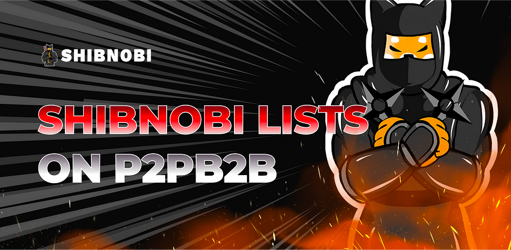 Shibnobi Lists on P2PB2B