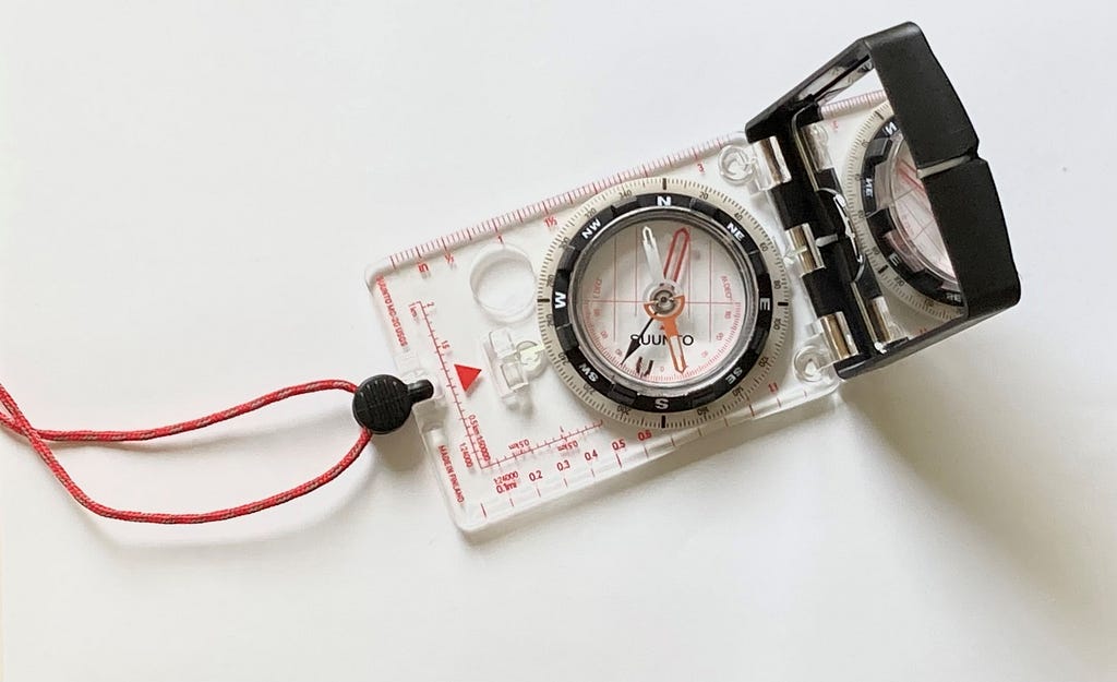 A modern magnetic compass