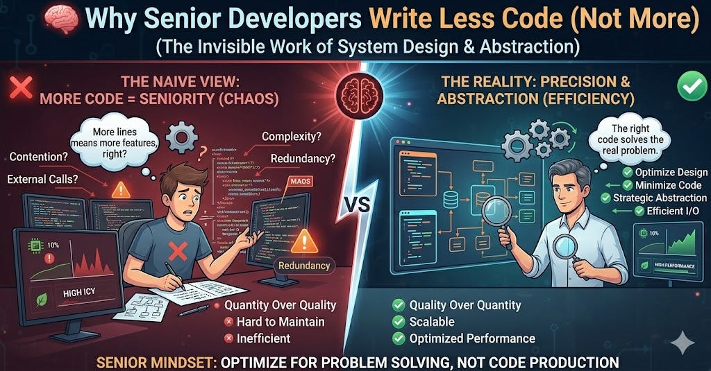 Why Senior Developers Write Less Code (Not More)