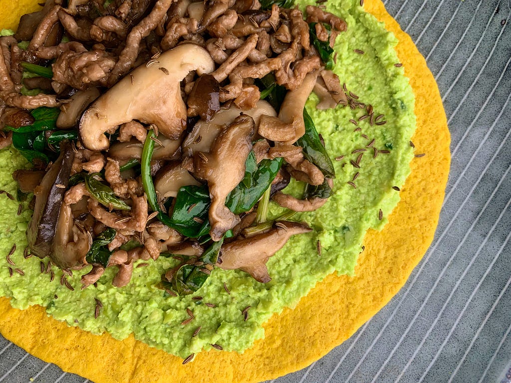 Vegan Asian wrap recept