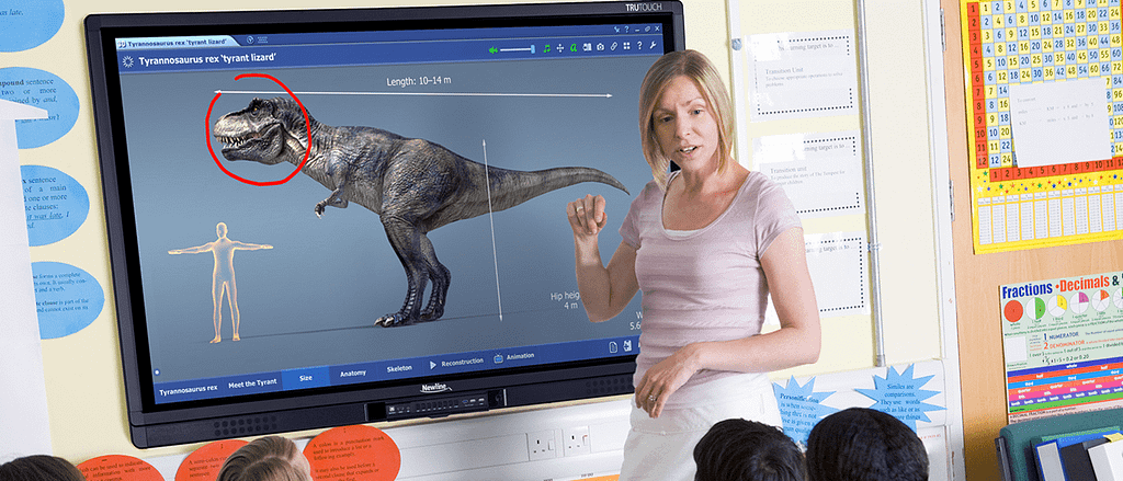 Large interactive displays for classrooms