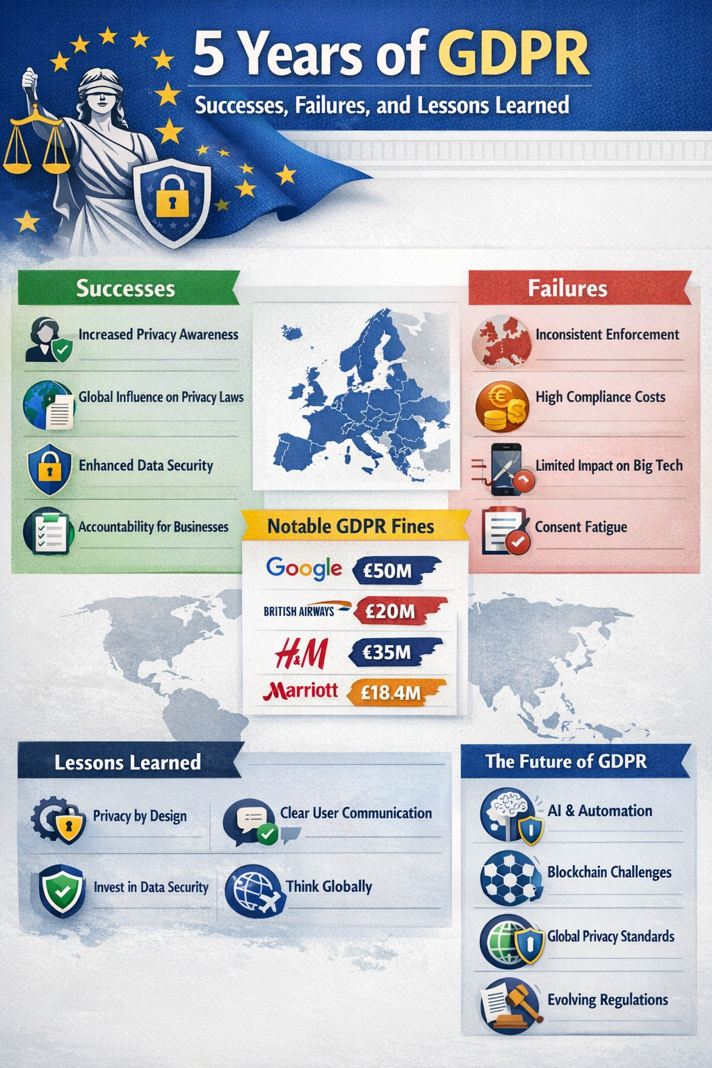 5 Years of GDPR: Successes, Failures, and Lessons Learned