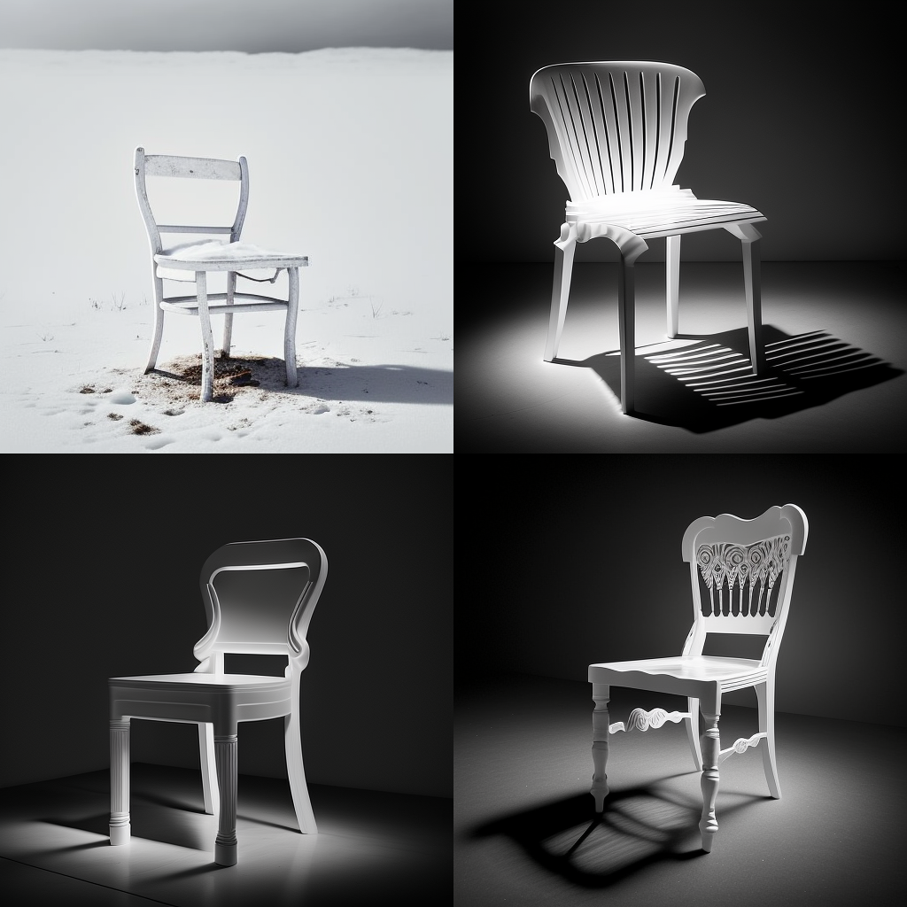 chairs, white