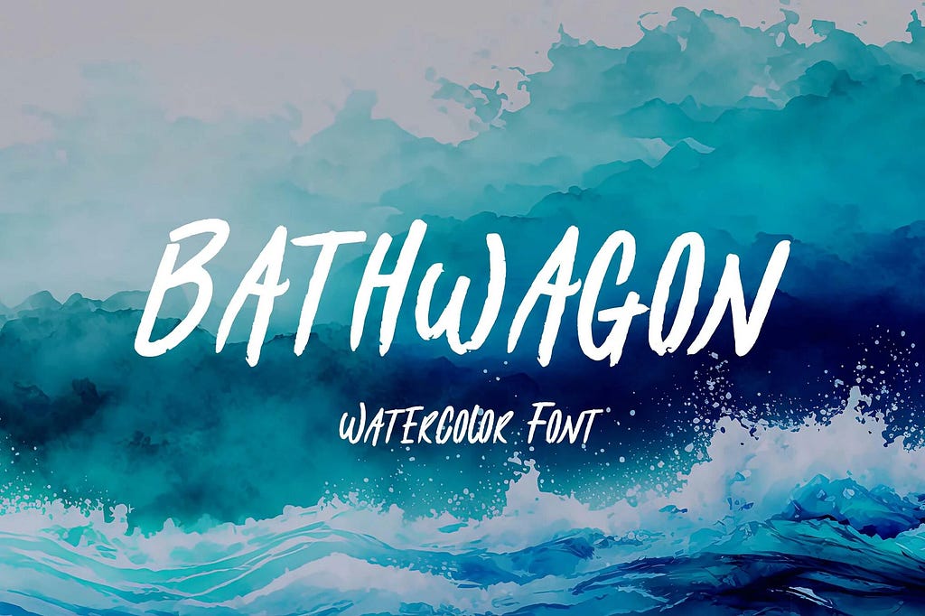 Bathwagon Watercolor Sans Serif Font