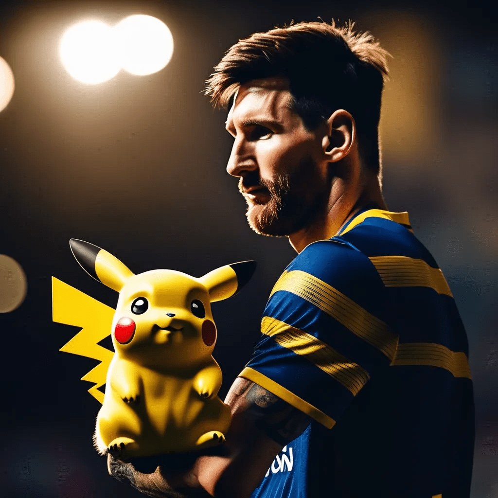 messi e pikachu