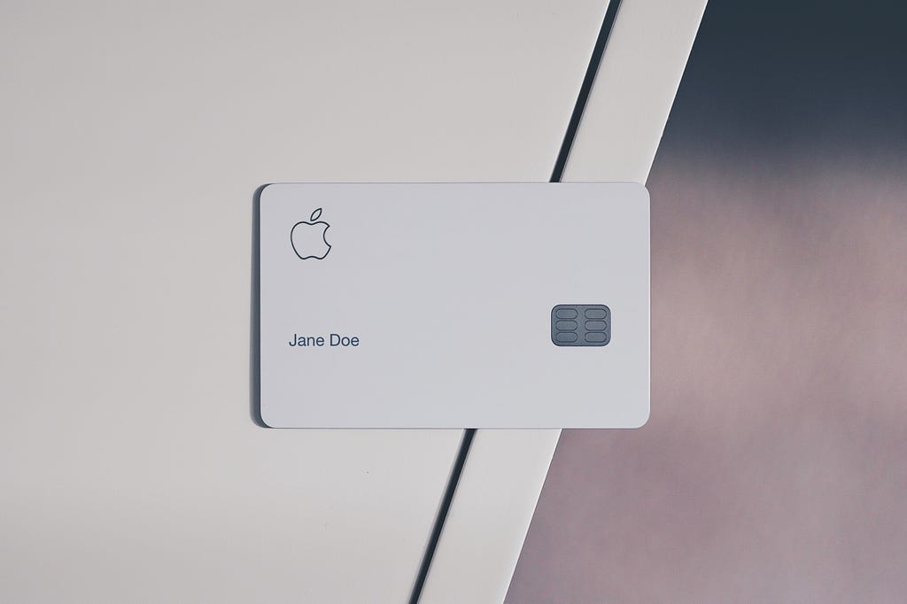 Apple Card credit card, issued by Goldman Sachs. Image Credit: Unsplash