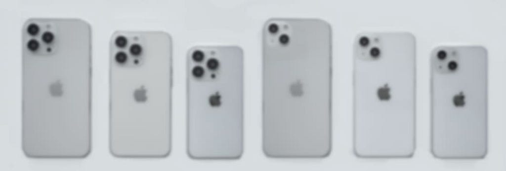 Full iPhone lineup is blurry