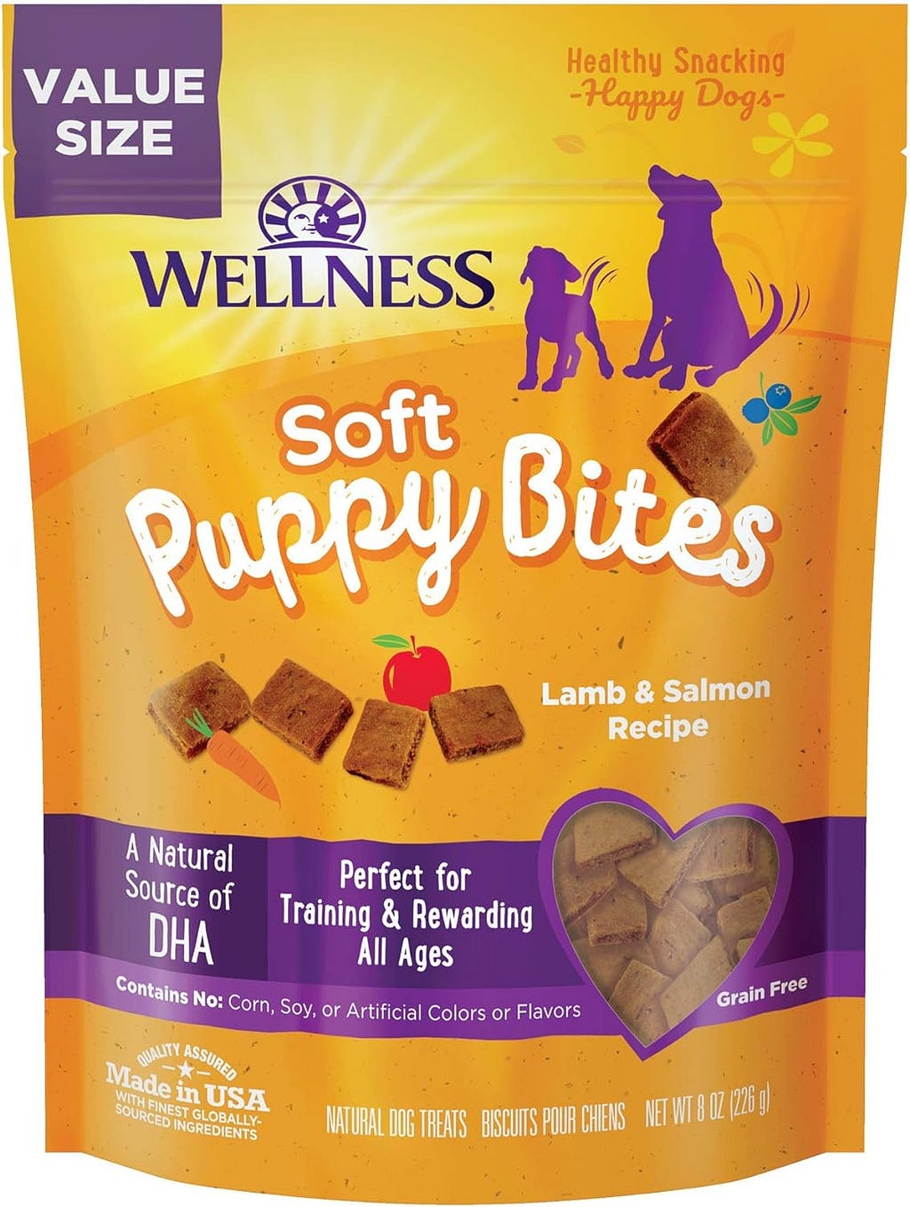 Wellness Soft Puppy Bites Natural Grain-Free Treats for Training