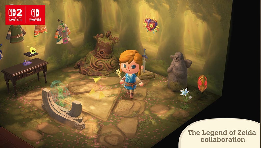 ACNH collaborates with Legend of Zelda in the January 2026 update