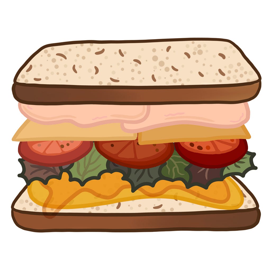 An illustration of the “Justin Trudeau” sandwich