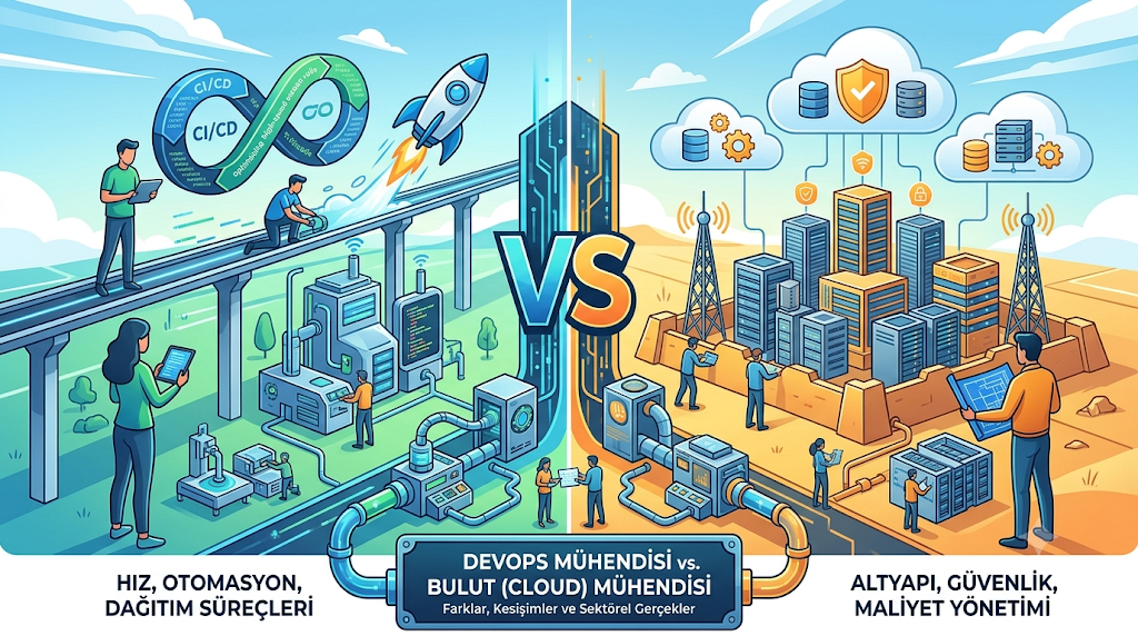 DevOps Mühendisi vs. Bulut (Cloud) Mühendisi: Farklar, Kesişimler ve Sektörel Gerçekler