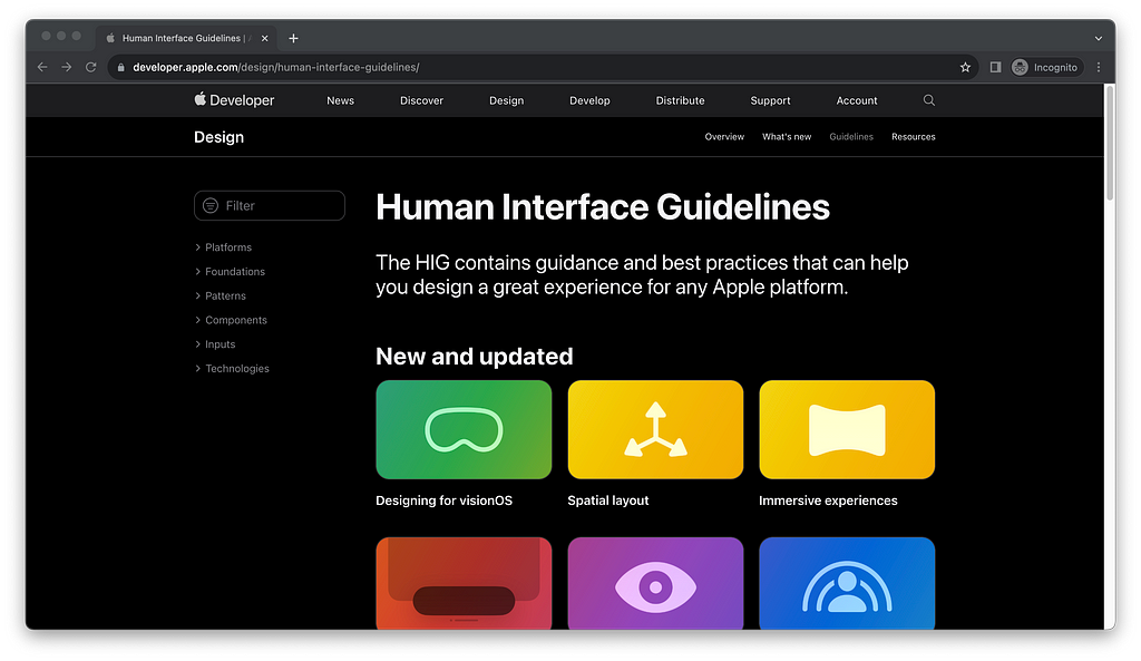 2. Human Interface Guidelines by Apple