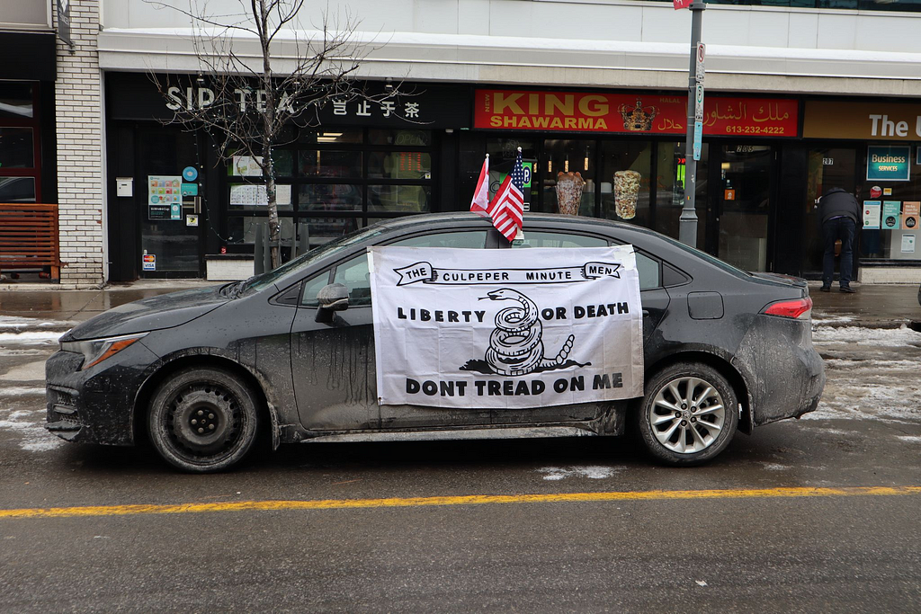 “The Culpeper Minute Men Liberty or Death Don’t Tread on Me”