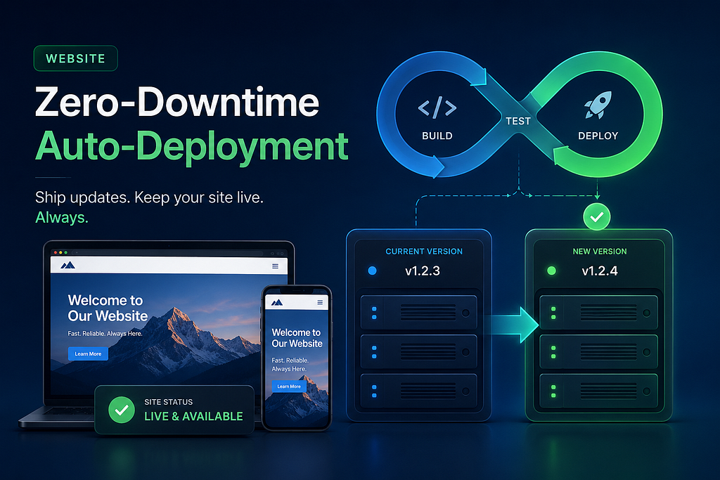 Website Zero-Downtime Auto-Deployment via GitHub Actions