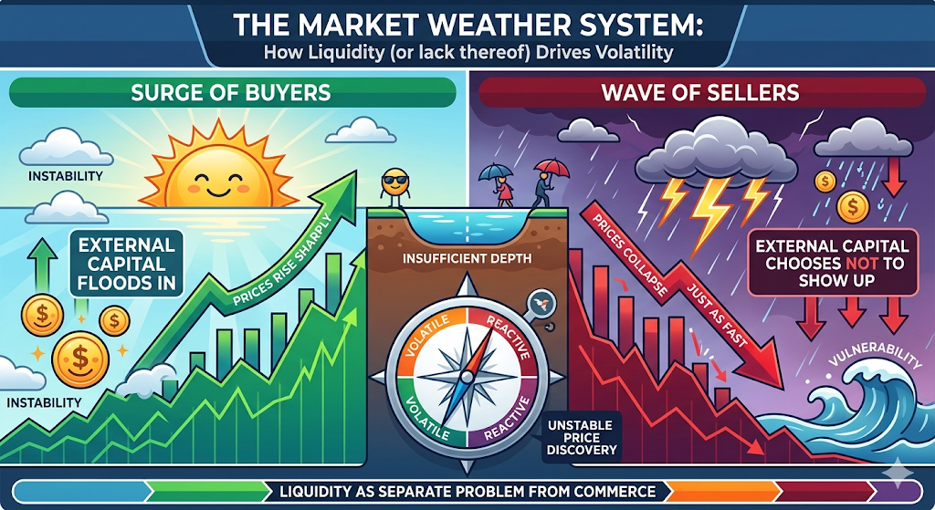 Liquidity Was Never Meant to Come From Commerce. Until Now.