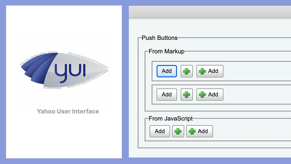 An example of YUI buttons