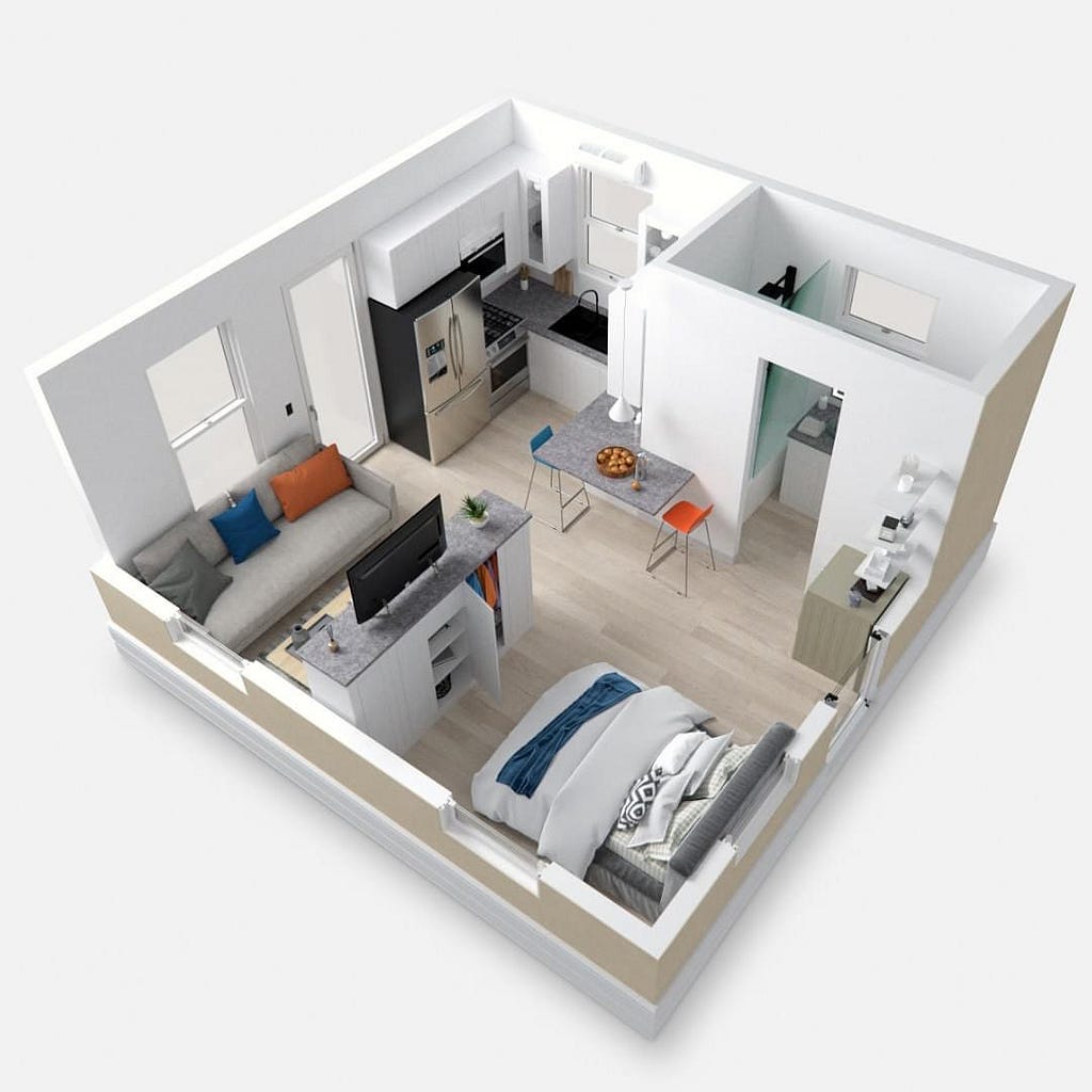 modular housing Boxabl design