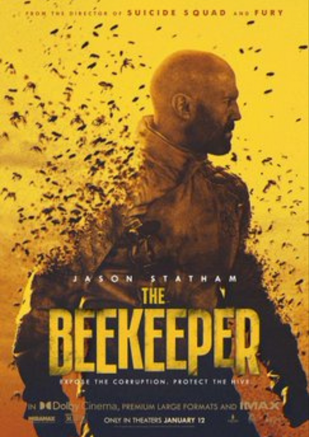 In The Beekeeper, one man’s brutal campaign for vengeance takes on national stakes after he is revealed to be a former operative of a powerful and clandestine organization known as “Beekeepers”.