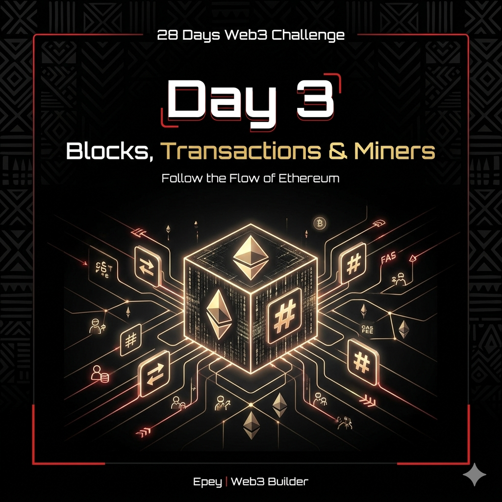 Day 3 : Peeking Inside the Blockchain – Blocks, Transactions, and Miners