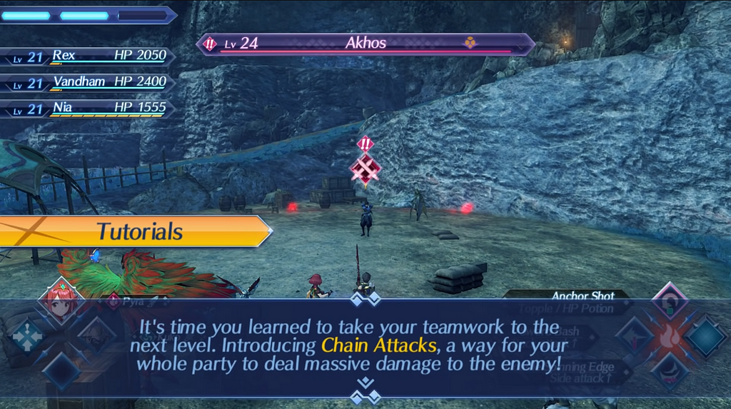 Chain Attacks tutorial in Xenoblade Chronicles 2
