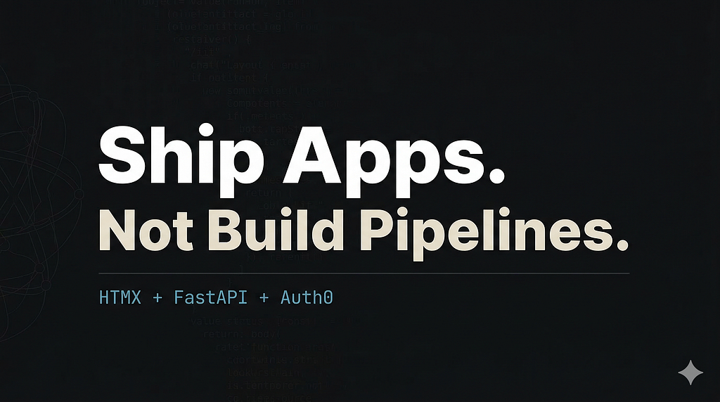 I Ditched React and Built a Full-Stack App With Zero JavaScript