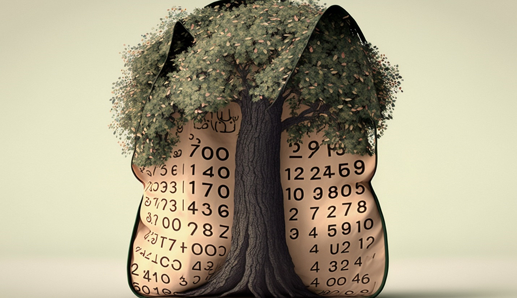 A tree outside of but merged with numeric bag