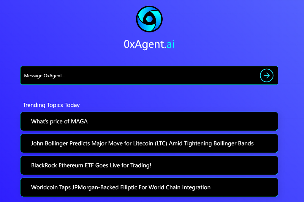0xAgent is not only capable of fulfilling its AI search engine functions but can also seamlessly integrate with other AI Agents and services in the AgentLayer ecosystem.