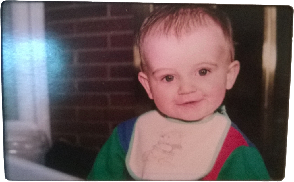 A picture of me as a cute baby