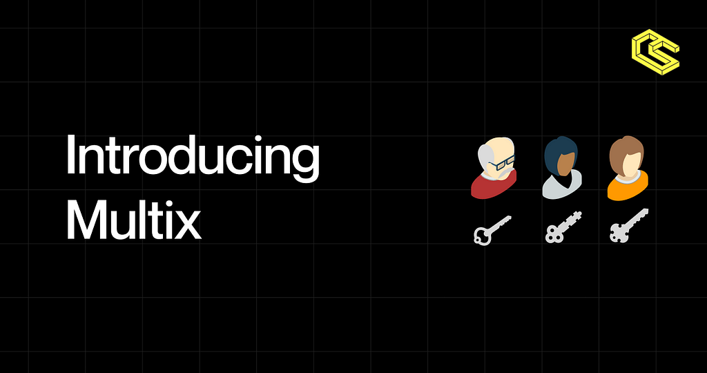 Introducing Multix with alice bob and charlie managing a multisignature account