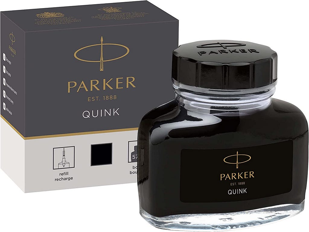 parker ink, black ink