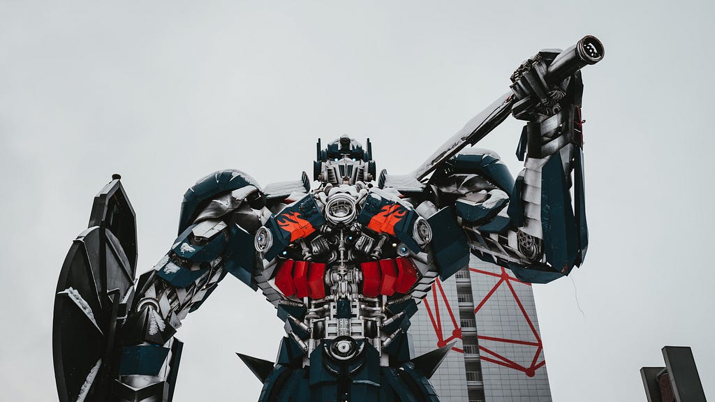 A sweet Transformer statue