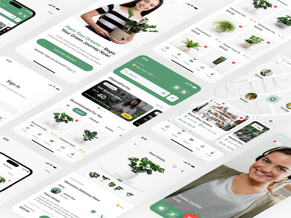 Plant Shop Mobile App UIUX Design