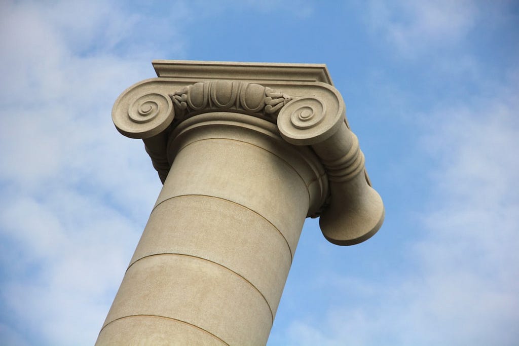Rotem Abir took this close-up photo of a column from antiquity.