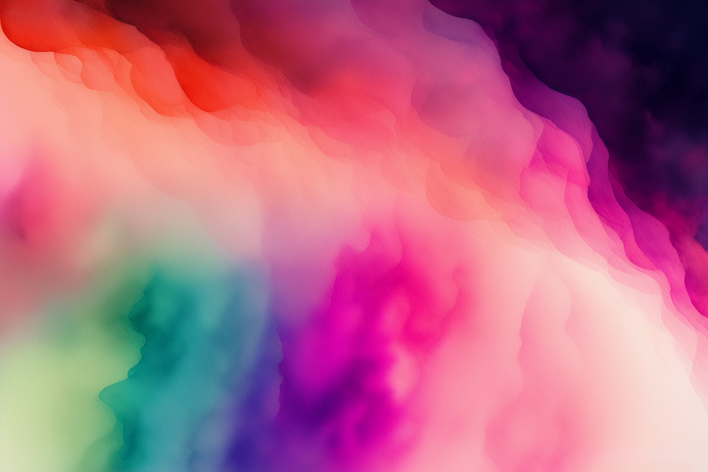 A cloud of colors generated by AI