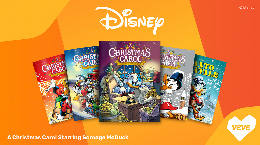 Disney Digital Comics — A Christmas Carol Starring Scrooge McDuck: https://www.veve.me/post/disney-digital-comics-a-christmas-carol-starring-scrooge-mcduck