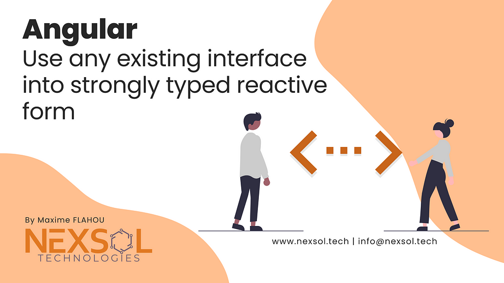 How to use any existing interfaces into strongly typed reactive form